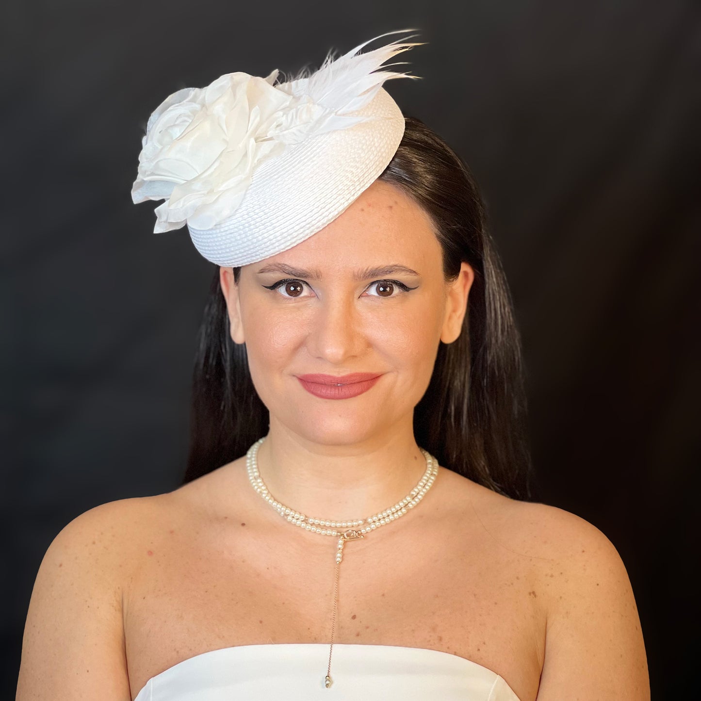 Silk Rose Fascinator