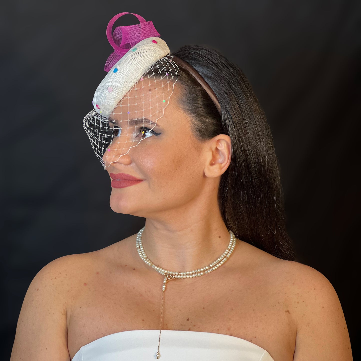 Hearts Fascinator