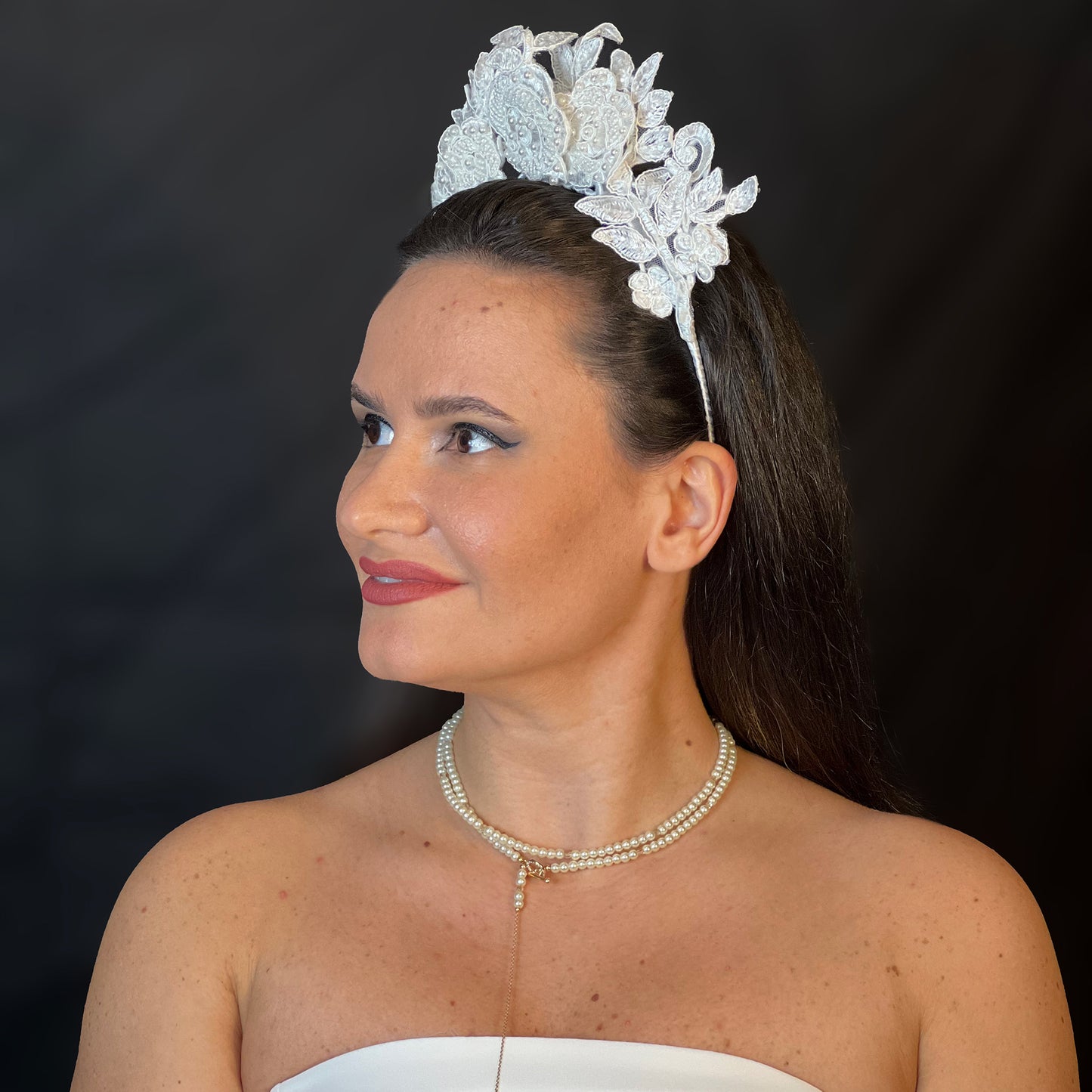 White Lace Diadem