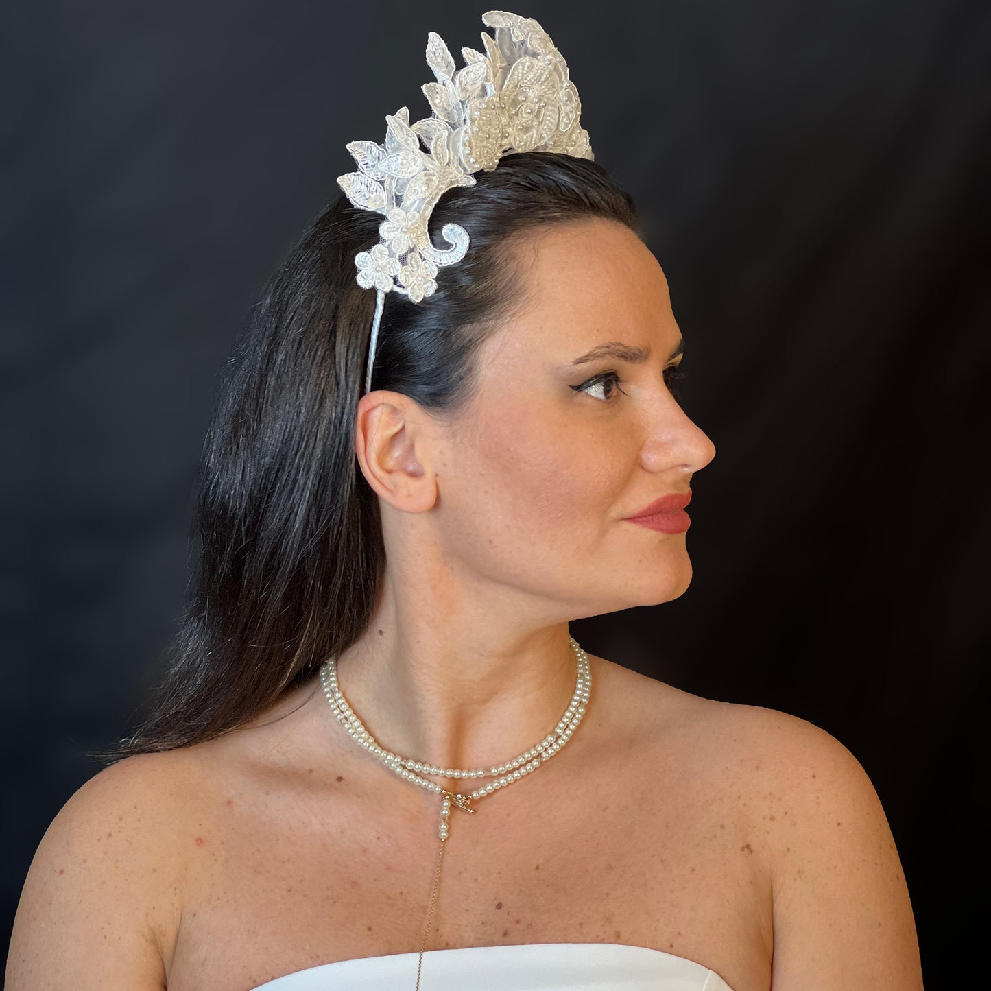 White Lace Diadem