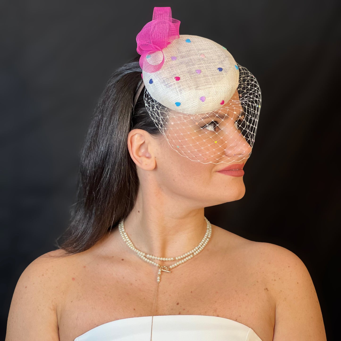 Hearts Fascinator