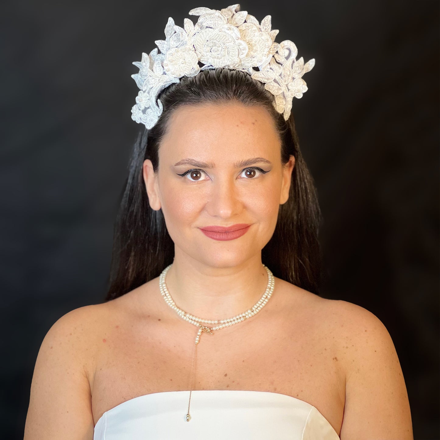 White Lace Diadem