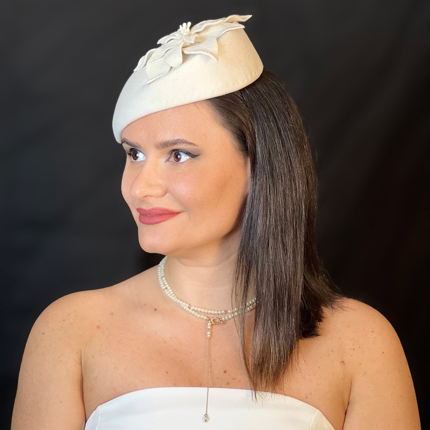 Felt Poinsettia Fascinator