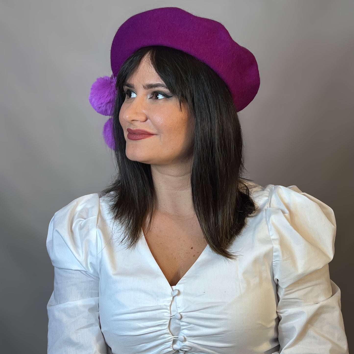 Pom-Pom Beret