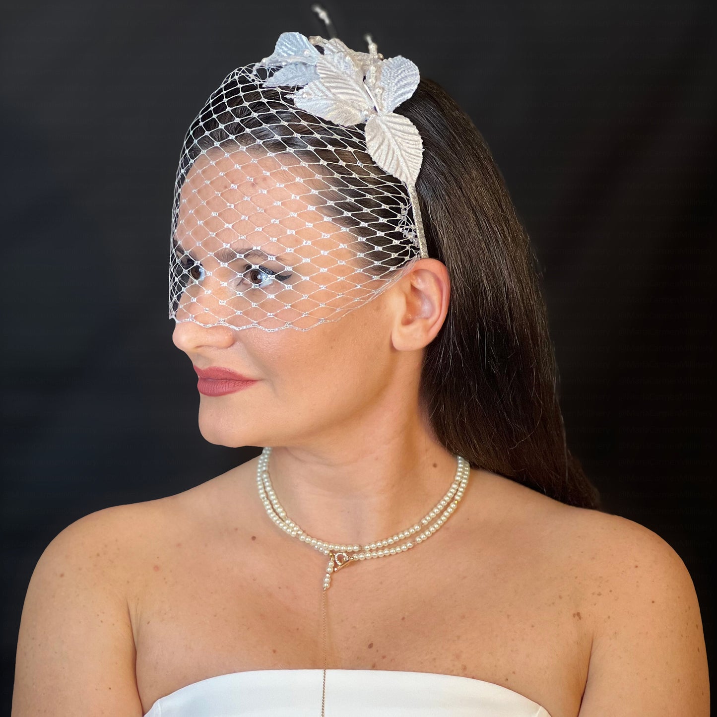 Silver Leaves Veiling