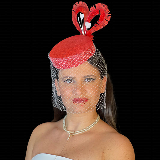 Romantic Fascinator with Veiling