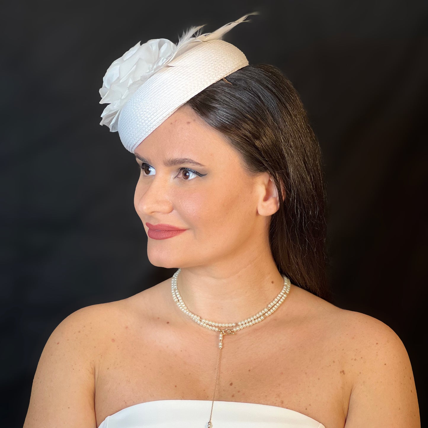 Silk Rose Fascinator