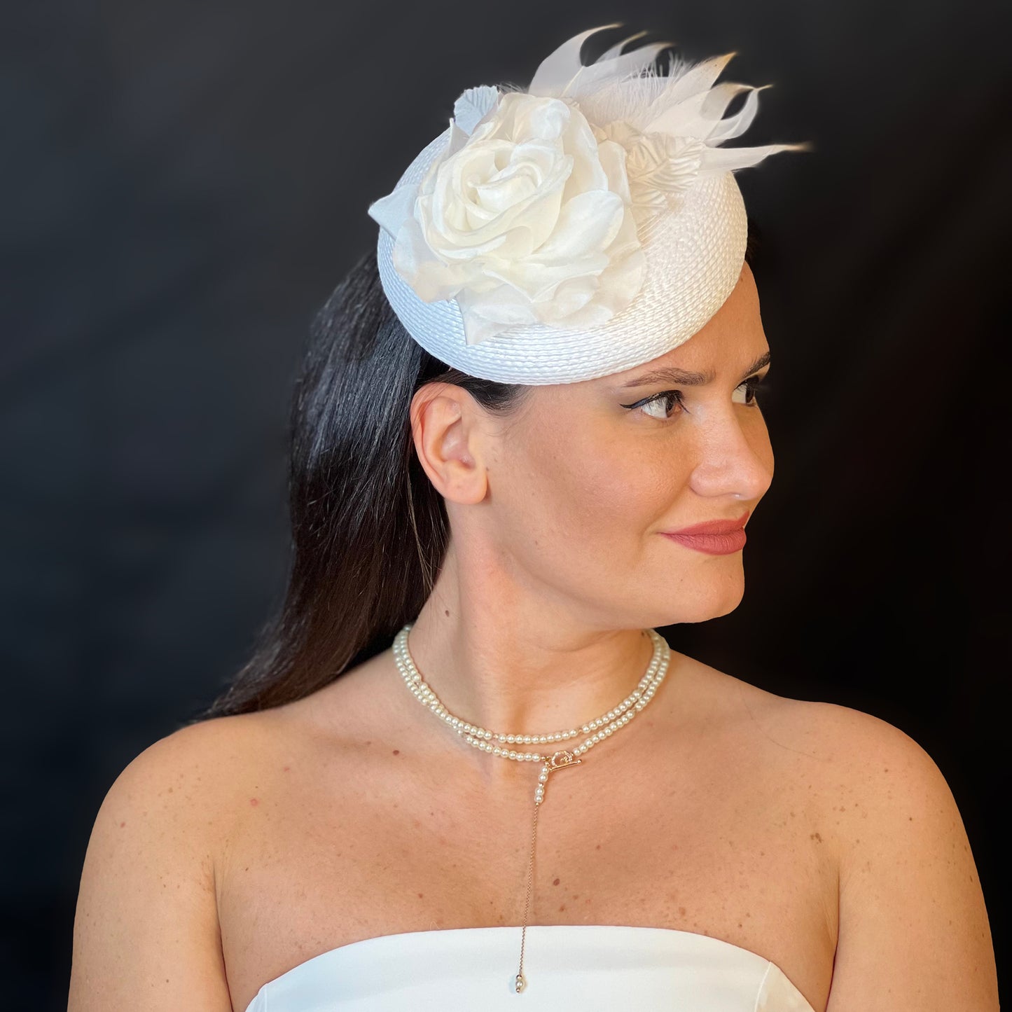 Silk Rose Fascinator